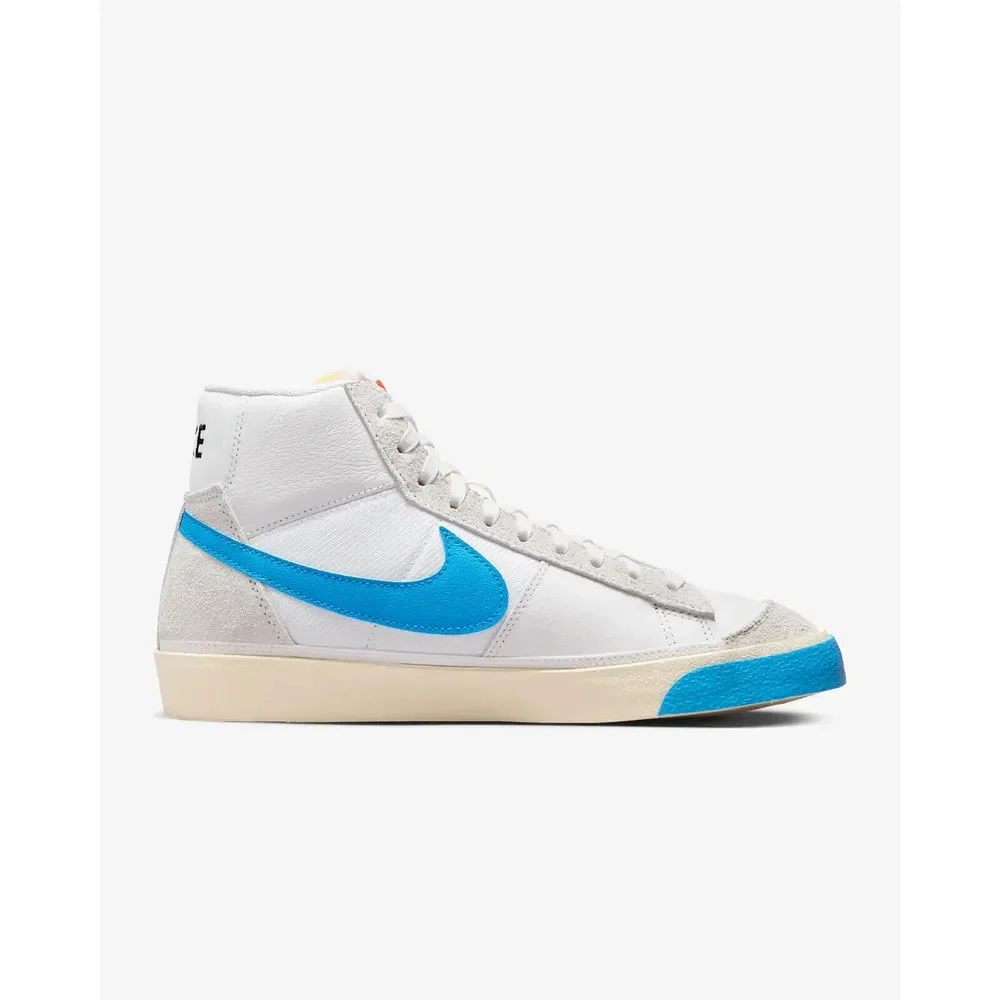Nike Blazer Mid Pro Club DQ7673-102 Men's White/Beach/Blue Sneaker Shoes C642 - Picture 2 of 11